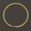Bezel Set Emerald Fancy Vivid Yellow Lab-Grown Diamond Tennis Bracelet 14k Gold - Image 2 - GEMHUB