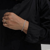 14K Yellow Gold Lab Grown Diamond Charm Tennis Bracelet Marquise Cut Minimalist - Image 3 - GEMHUB