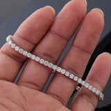 6.20Ct Round Cut GH/VS Natural Diamond Tennis Bracelet Engagement Gift 14k Gold - Image 2 - GEMHUB