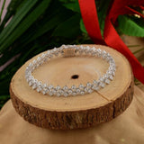 Solid 14K White Gold Round-Cut Certified Natural Diamond Tennis Bracelet Gift - Image 3 - GEMHUB