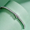 3.50Ct Round EF/VVS Certified Lab-Grown Diamond Tennis Bracelet 18k Solid Gold - GEMHUB