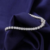 6.20Ct Round Cut GH/VS Natural Diamond Tennis Bracelet Engagement Gift 14k Gold - GEMHUB