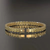 Bezel Set Emerald Fancy Vivid Yellow Lab-Grown Diamond Tennis Bracelet 14k Gold - Image 4 - GEMHUB