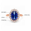 5 Ct Natural Blue Sapphire Ring - GEMHUB - View 6