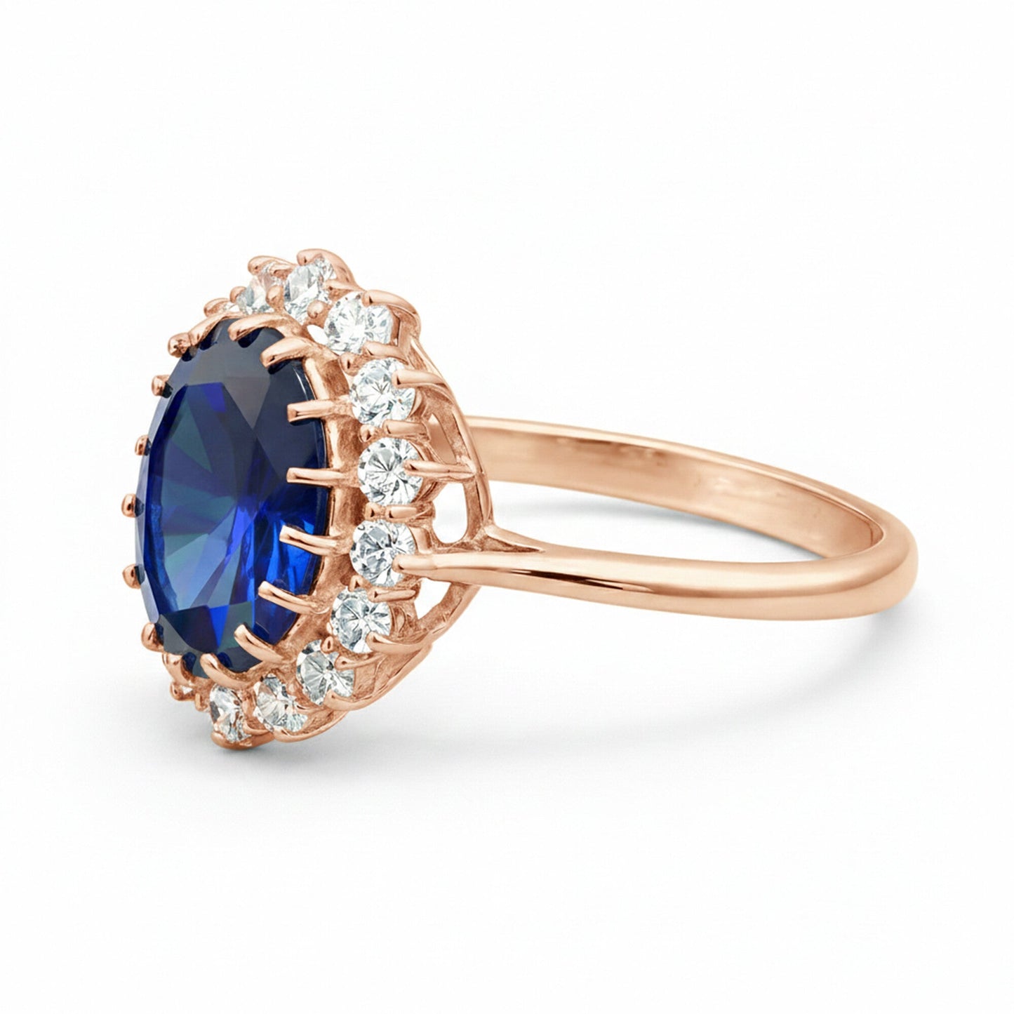 5 Ct Natural Blue Sapphire Ring - GEMHUB - View 2
