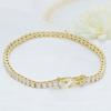 Certified GH/SI 6.20Ct Natural Diamond 14Kt Yellow Gold Tennis Bracelet Fro Her - GEMHUB