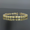 14k Gold Fancy Yellow Lab-Grown Diamond Multi Cut Women's Tennis Bracelet - GEMHUB