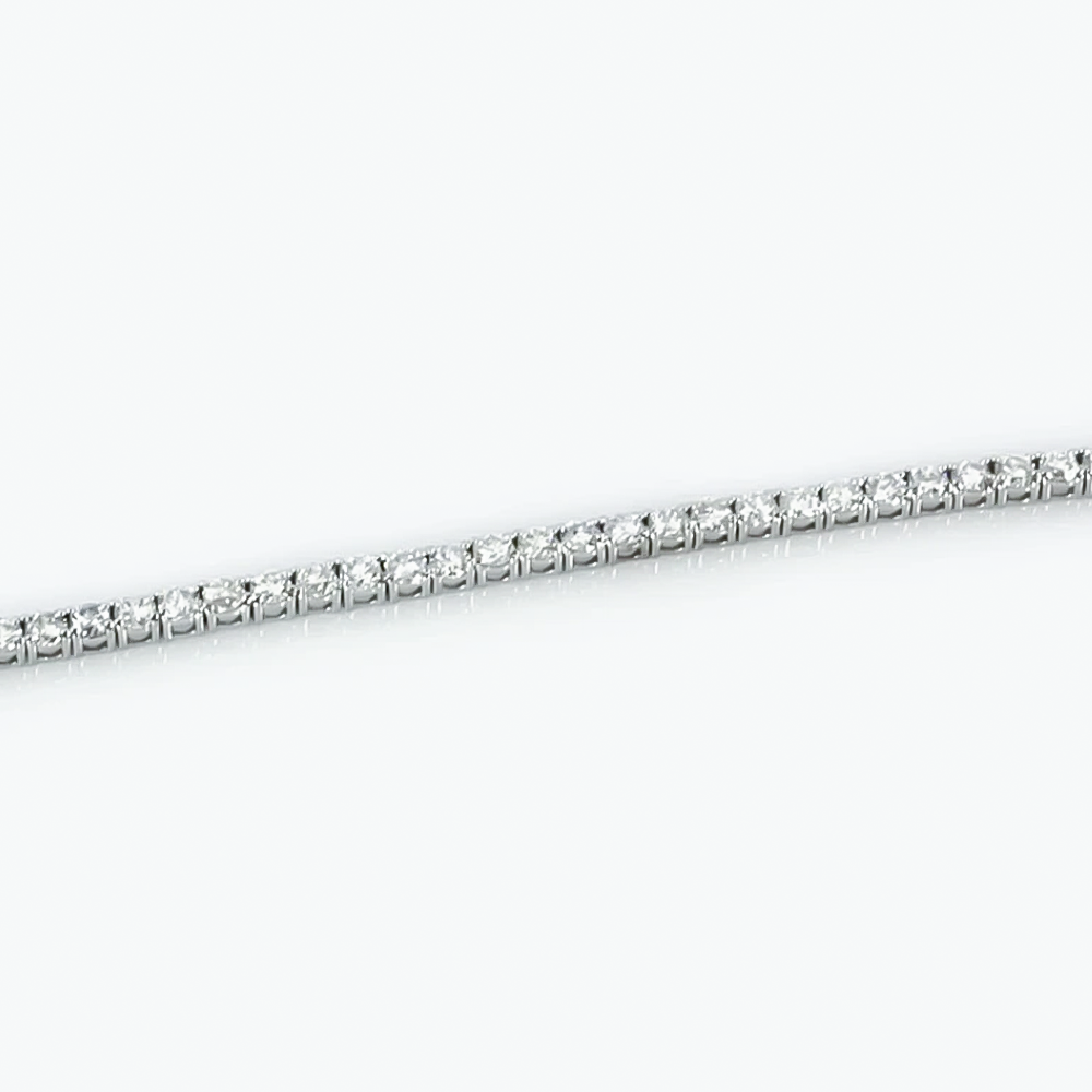 5CT Round Cut Natural Diamond Engagement Gift For Tennis Bracelet 14k White Gold - Image 2 - GEMHUB
