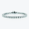 Natural Certified GH/VS Diamond 6.20Ct Women's Tennis Bracelet 14k White Gold - GEMHUB