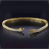 Certified 6.50Ct GH/VS Natural Diamond Tennis Bracelet For Her 14Kt Yellow Gold - GEMHUB