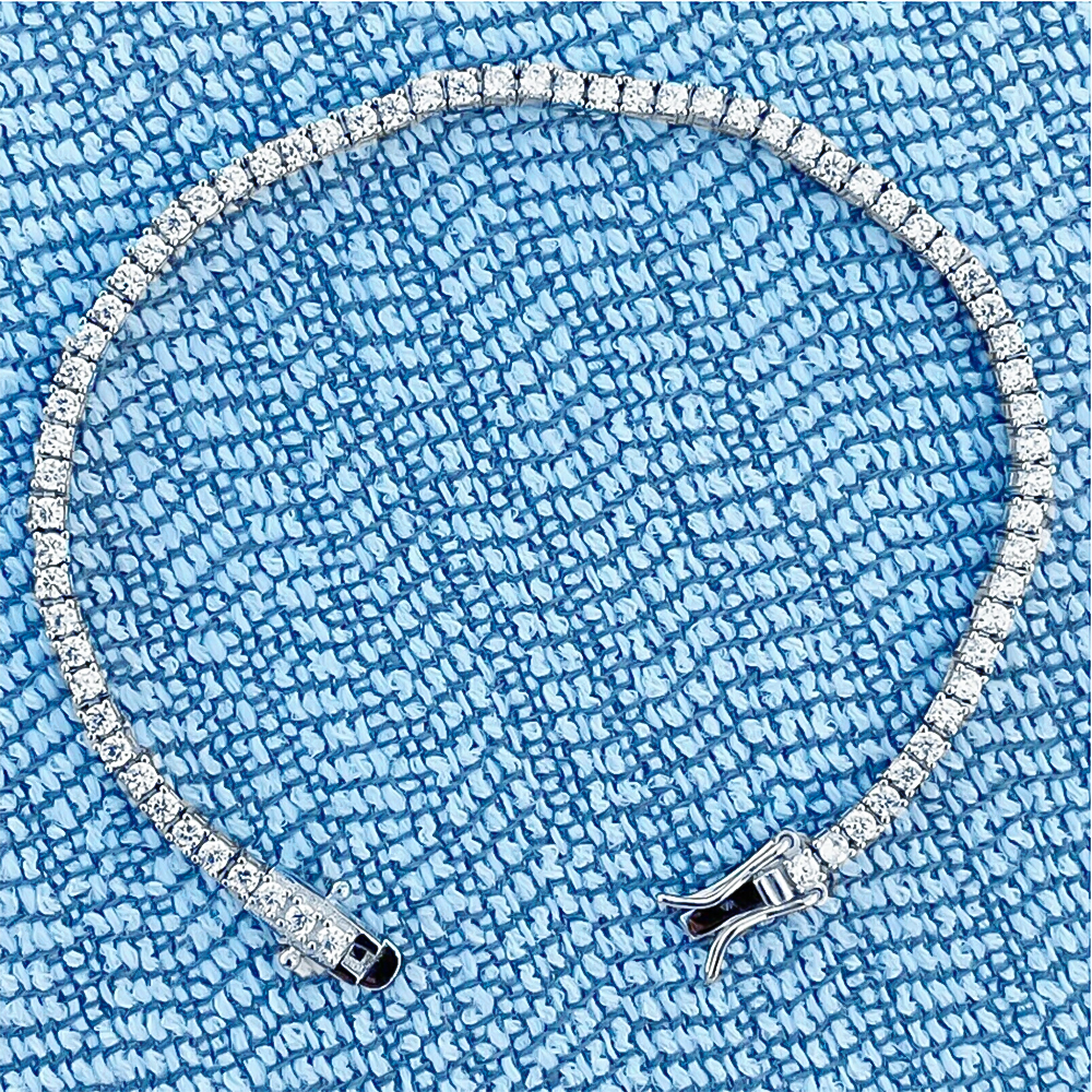 14k Gold 6Ct Round Cut Certified Natural Diamond Tennis Bracelet Dazzling GH/SI - Image 3 - GEMHUB
