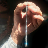 Sparkling 7Ct Certified Natural Diamond Tennis Bracelet 14Kt White Gold Round - Image 3 - GEMHUB
