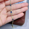 Certified Oval Cut Natural Sapphire & Diamond Chain Tennis Bracelet 14k Gold - Image 3 - GEMHUB