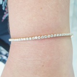 3.50Ct Round GH/VS Certified Natural Diamond Tennis Her Bracelet 14k Yellow Gold - Image 2 - GEMHUB