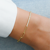 Women 1.50Ct Round Natural GH/SI Diamond Chain Tennis Bracelet 14k Yellow Gold - Image 3 - GEMHUB