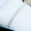 14k White Gold Sparkling Wedding Tennis Bracelet Certified Natural Diamond 6Ct - GEMHUB