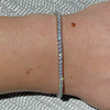 14k Gold 6Ct Round Cut Certified Natural Diamond Tennis Bracelet Dazzling GH/SI - Image 4 - GEMHUB