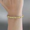 14k Gold Fancy Yellow Lab-Grown Diamond Multi Cut Women's Tennis Bracelet - Image 4 - GEMHUB