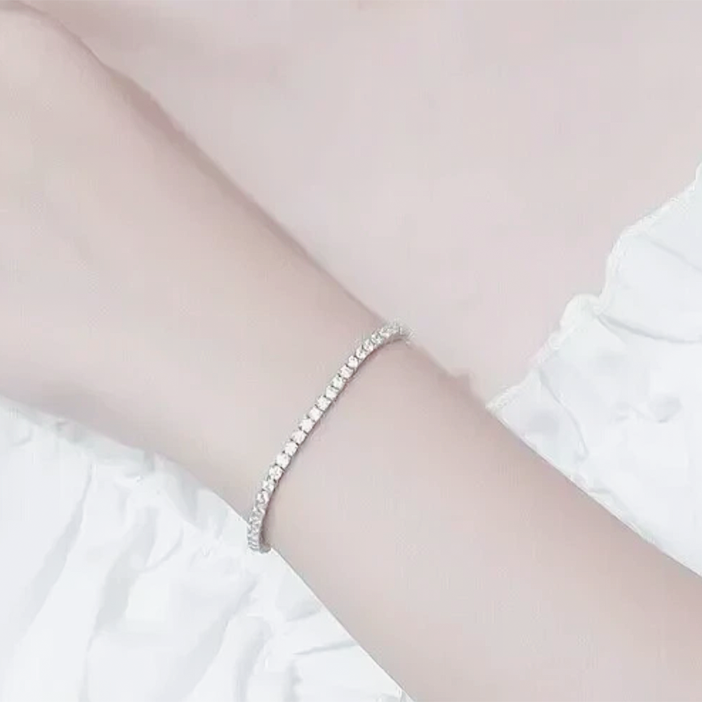 Round 5.75Ct GH/VS Certified Natural Diamond Women's Tennis Bracelet 14k Gold - Image 3 - GEMHUB