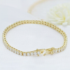 GDGL Certified 7Ct Natural Diamond Women's Tennis Bracelet 14Kt Yellow Gold - Image 3 - GEMHUB