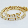 Certified GH/SI 6.20Ct Natural Diamond 14Kt Yellow Gold Tennis Bracelet Fro Her - Image 2 - GEMHUB