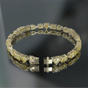 14k Gold Fancy Yellow Lab-Grown Diamond Multi Cut Women's Tennis Bracelet - Image 3 - GEMHUB