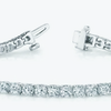 Natural Certified GH/VS Diamond 6.20Ct Women's Tennis Bracelet 14k White Gold - Image 4 - GEMHUB