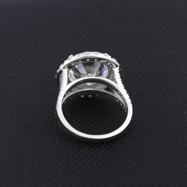 4.20 Ct Round Cut Lab Grown Diamond Ring - GEMHUB - View 4