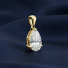 2 Ct Pear Cut Lab Grown Diamond Pendant - GEMHUB - View 4