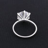 925 sterling silver inner band with 18k gold vermeil finish on solitaire