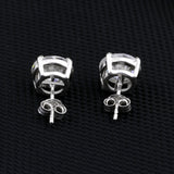 3 Ct Round Cut Lab Grown Diamond Earrings - View 4