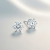 4.00 Ct Round Cut Lab Grown Diamond Earrings - View 5