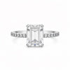 3.30 Ct Emerald Cut Lab Grown Diamond Ring - GEMHUB