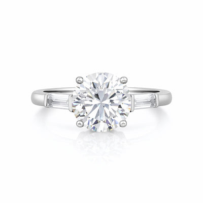 3.50 Ct Round Cut Lab Grown Diamond Ring VS1
