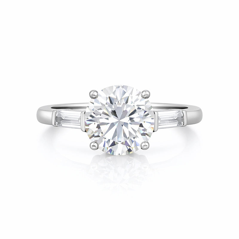 3.50 Ct Round Cut Lab Grown Diamond Ring - GEMHUB