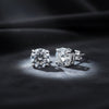 3 Ct Round Cut Lab Grown Diamond Earrings - View 5
