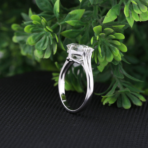 3.60 Ct Radiant Cut Lab Grown Diamond Ring - GEMHUB - View 5