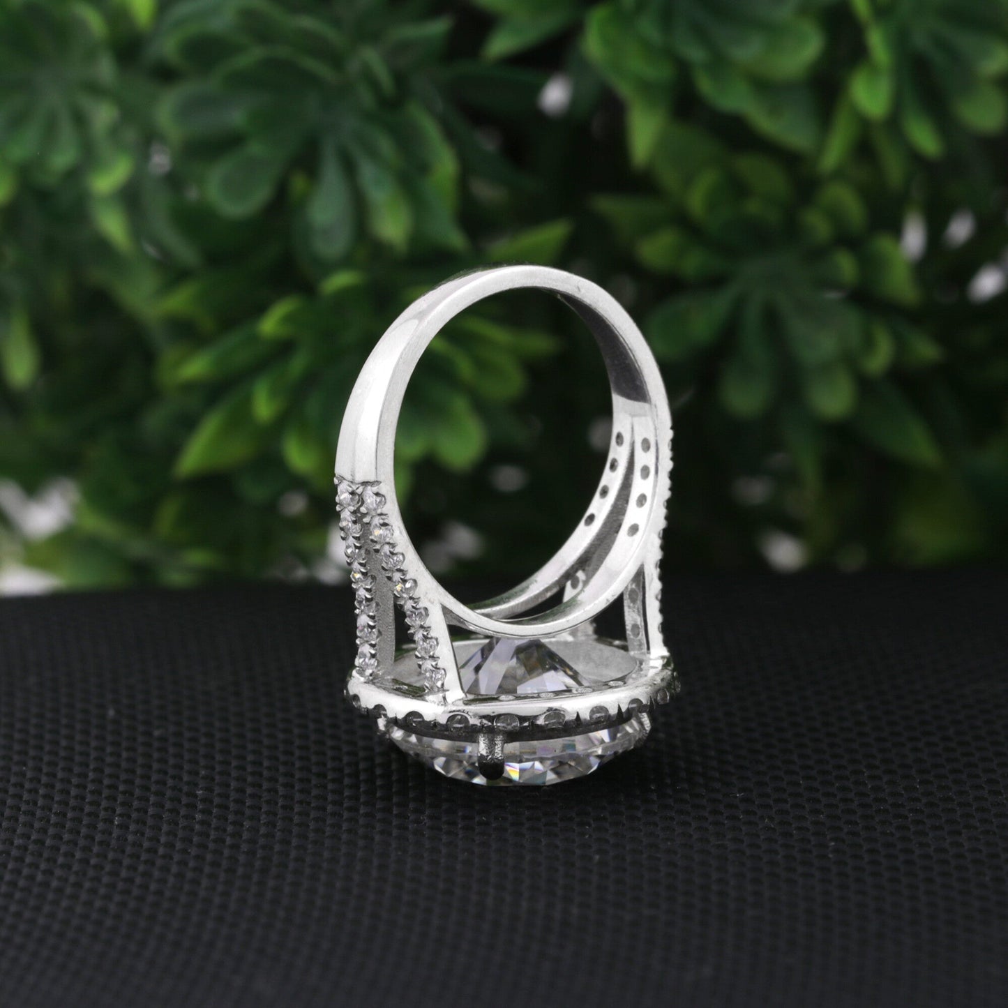 4.20 Ct Round Cut Lab Grown Diamond Ring - GEMHUB - View 5