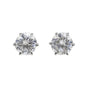 4.00 Ct Round Cut Lab Grown Diamond Stud Earrings VS1