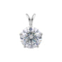 5 Carat Round Lab Diamond Pendant VS1 Clarity