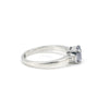 2.00 Ct Cushion Cut Blue Lab Grown Diamond Ring - GEMHUB - View 2