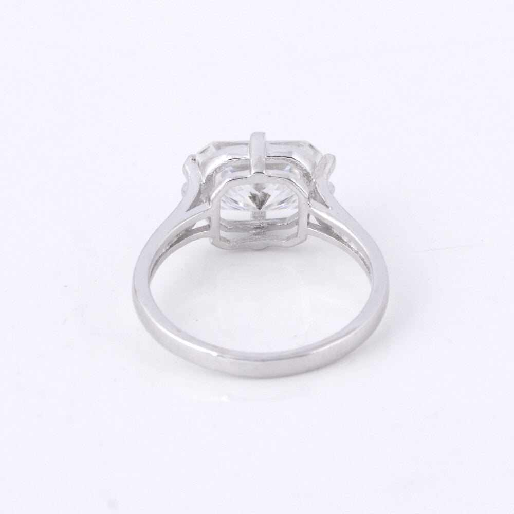 3.60 Ct Radiant Cut Lab Grown Diamond Ring - GEMHUB - View 2