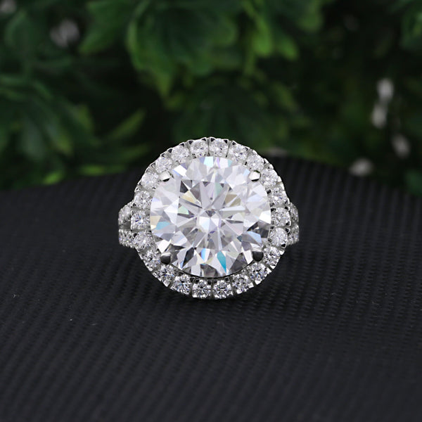 4.20 Ct Round Cut Lab Grown Diamond Ring - GEMHUB - View 2