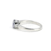 2.00 Ct Cushion Cut Blue Lab Grown Diamond Ring - GEMHUB - View 4