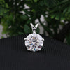 5 Ct Round Cut Lab Grown Diamond Pendant - GEMHUB - View 2