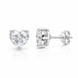 4 Ct Heart Cut Lab Grown Diamond Stud Earrings — VS1 Clarity, 18k Gold Vermeil