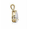 2 Ct Pear Cut Lab Grown Diamond Pendant - GEMHUB - View 2