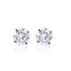 3 Ct Round Cut Lab Grown Diamond Earrings - View 2