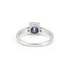 2.00 Ct Cushion Cut Blue Lab Grown Diamond Ring - GEMHUB - View 3