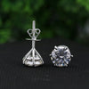 4.00 Ct Round Cut Lab Grown Diamond Earrings - View 2